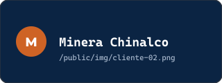 Placeholder logo cliente Minera Chinalco