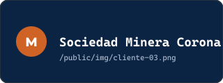 Placeholder logo cliente Sociedad Minera Corona